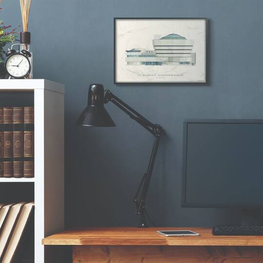 Stupell Industries Guggenheim Wall Art in Black Frame